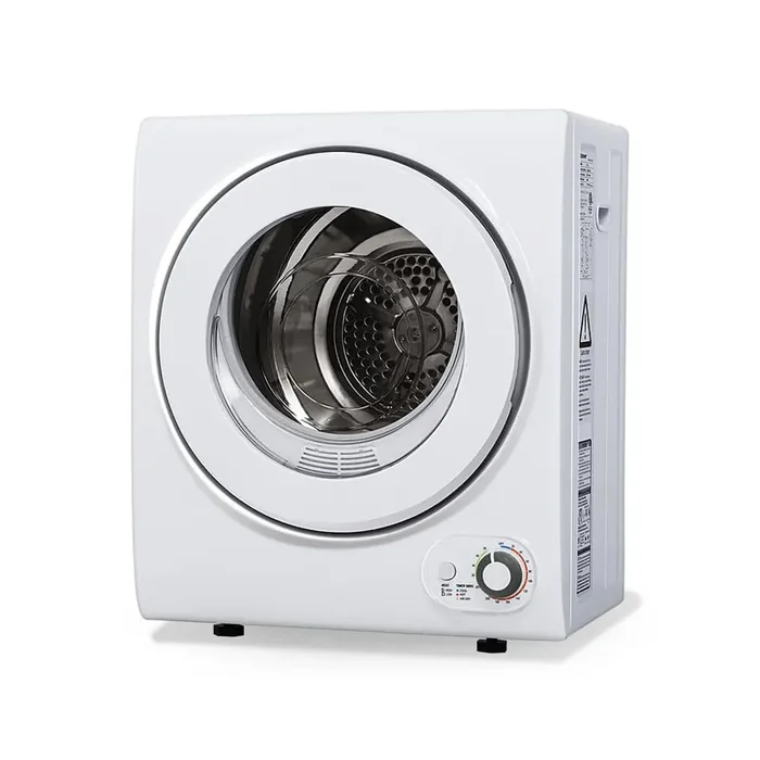 1.5 cu. ft. Vented Front Load Stackable Compact Electric Dryer in White