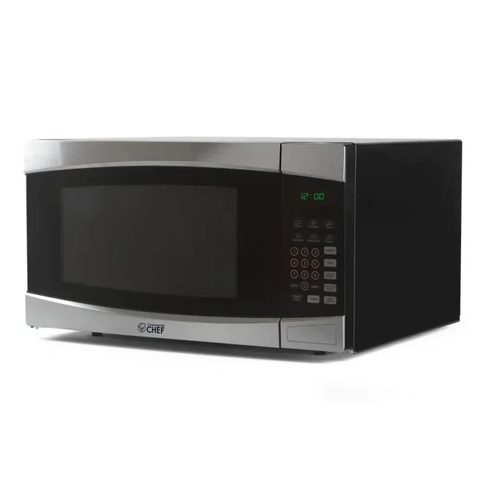 1.6 Cu. Ft. Countertop Microwave, Stainless and Black