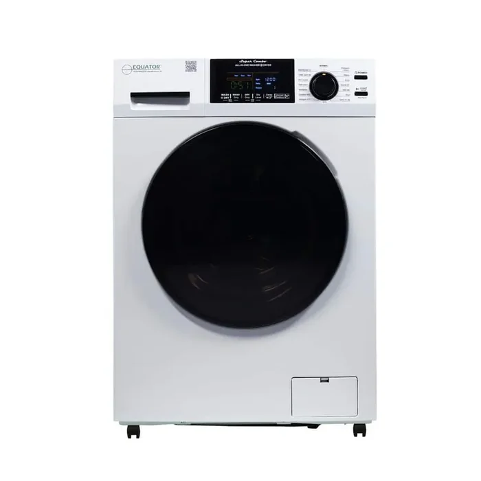 1.62 cu. ft./15 lbs. All-in-One Washer Dryer Combo Ventless/Vented Pet Plus Portability Kit in White