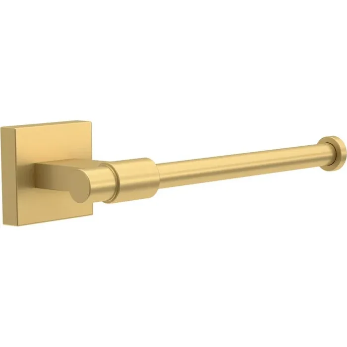 (1-Pack) Maxted Wall Mounted Single Post Toilet Paper Holder Bath Hardware Accessory in Modern Gold
