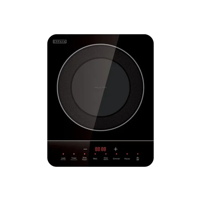 11 in. Portable Single Heating Element, Induction Cooktop 1800W Countertop Induction Stove in Black-Ideal for RV, Dorm