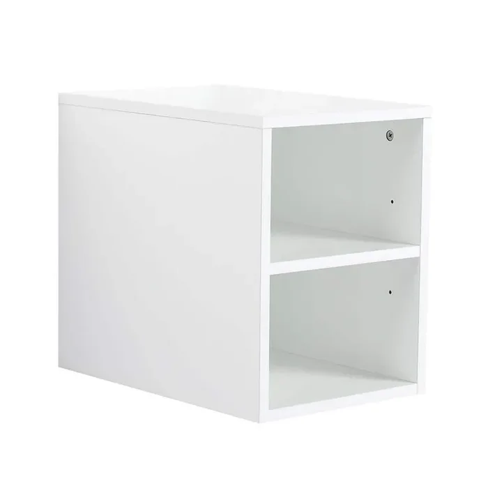 12.00 in. W x 15.80 in. H x 17.70 in. D Plywood Rectangular Shelf in Glossy White