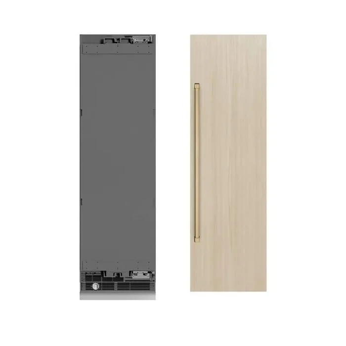 24 in. 12.5 cu. ft. Panel Ready Freezerless Column Refrigerator with Graphite Gray Interior and Champagne Bronze Accents