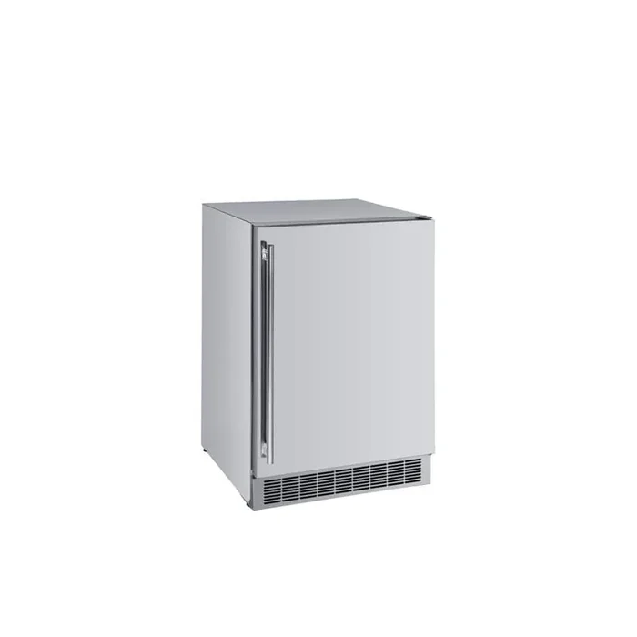 24 in. W 5.2 cu. ft. Outdoor Undercounter Compact Refrigerator Cooler in Stainless Steel