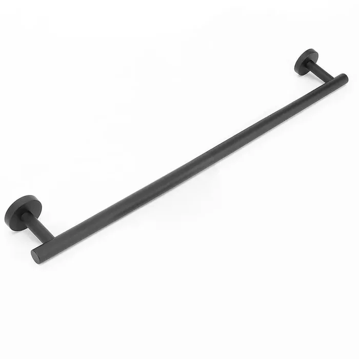 33 in. Wall Mounted Bath Towel Bar in Matte Black, Stainless Steel Shower Towel Rack, Towel Holder