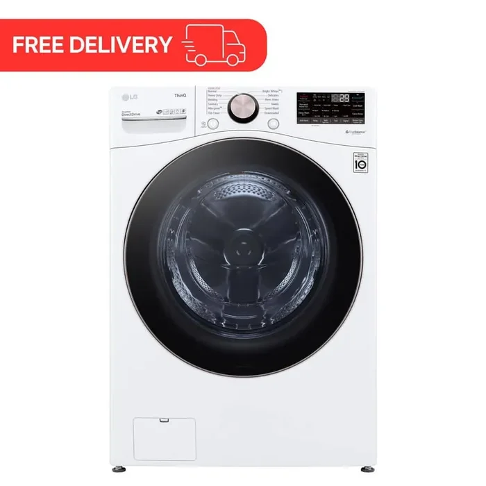 4.5 Cu. Ft. Stackable SMART Front Load Washer in White with Steam and TurboWash360 Technology