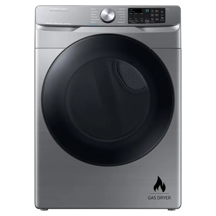 7.5 cu. ft. Smart Vented Gas Dryer in Platinum with Steam Sanitize+