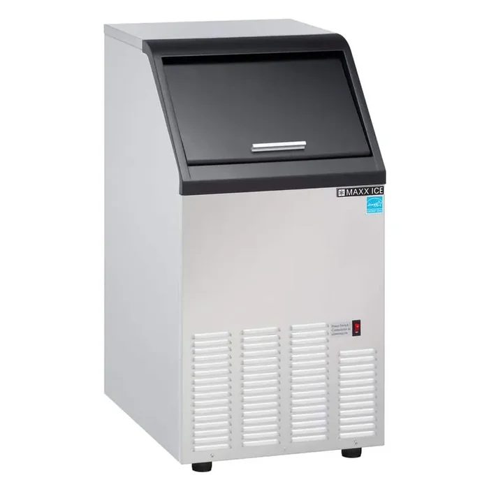 75 lb. Freestanding Self-Contained Ice Maker in Stainless Steel with Air Cooled, 25 lbs. Ice Storage Capacity