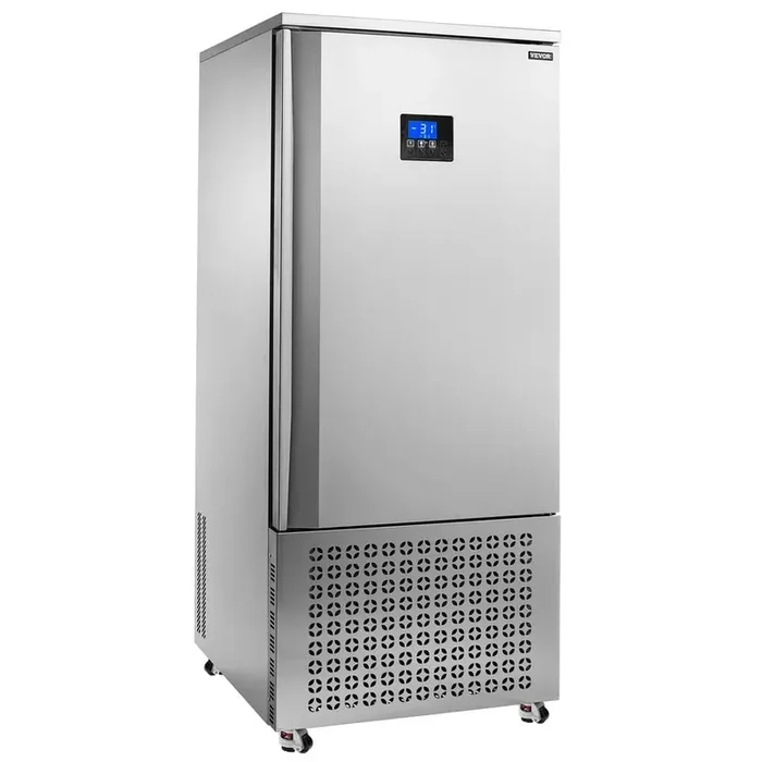 Commercial Blast Freezer, 370 L / 13.1 Cu. ft Blast Chiller with 15 Trays, Blast Chiller Freezer Chest, Silver