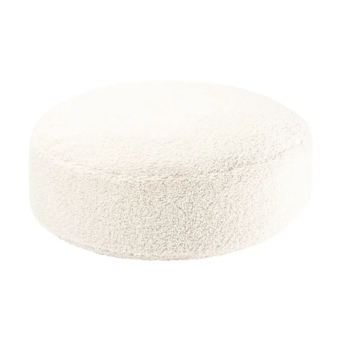 Cream White Ottoman