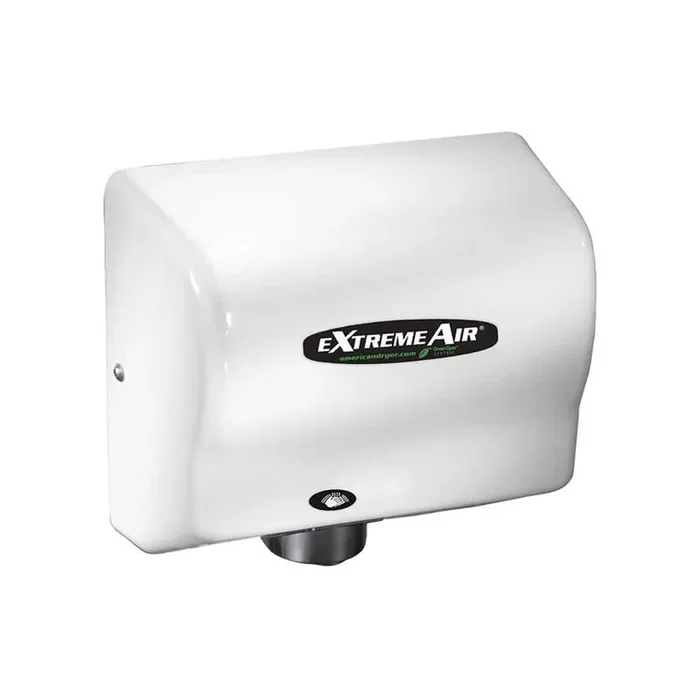 eXtremeAir GXT Series White Acrylonitrile Butadiene Styrene (ABS) Automatic Electric Hand Dryer