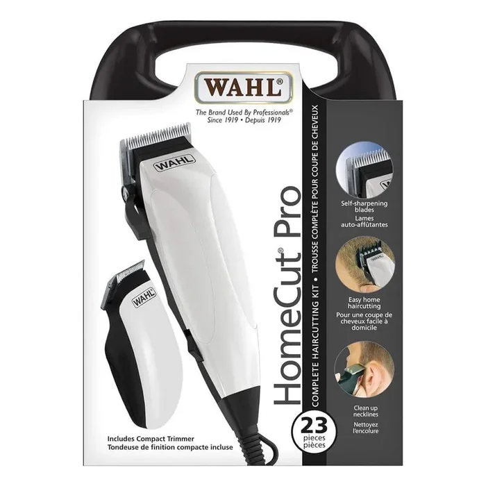 Homecut Pro Complete 23-Piece Haircutting Kit with Detailer and Carry Case