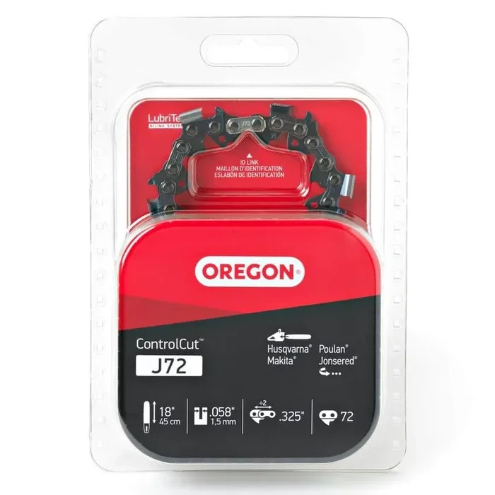 J72 Chainsaw Chain for 18in. Bar Fits Echo, Husqvarna, Makita, Poulan, Jonsered and others