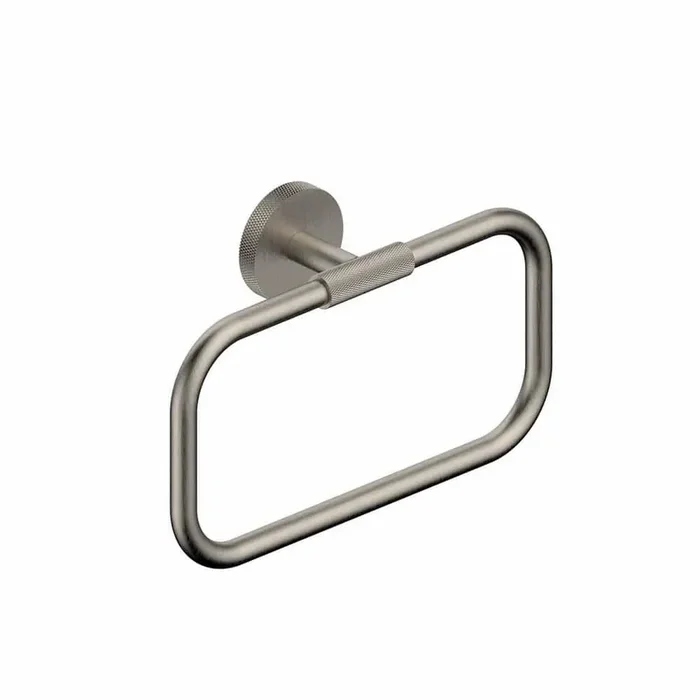 Klass WSBC 256809 Wall Mounted Hand Towel Holder in Brushed Nickel