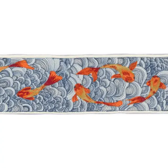Koi Ahoy Embroidered Braid Zimmer + Rohde