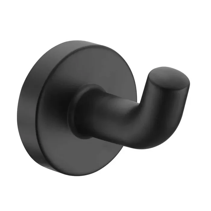 Kree J-Hook Robe/Towel Hook in Matte Black
