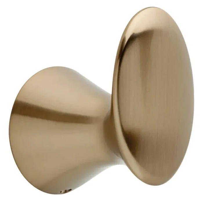 Lahara Wall Mount Knob Towel Hook Bath Hardware Accessory in Champagne Bronze