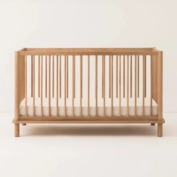 Latitude Evolving Solid Oak Crib