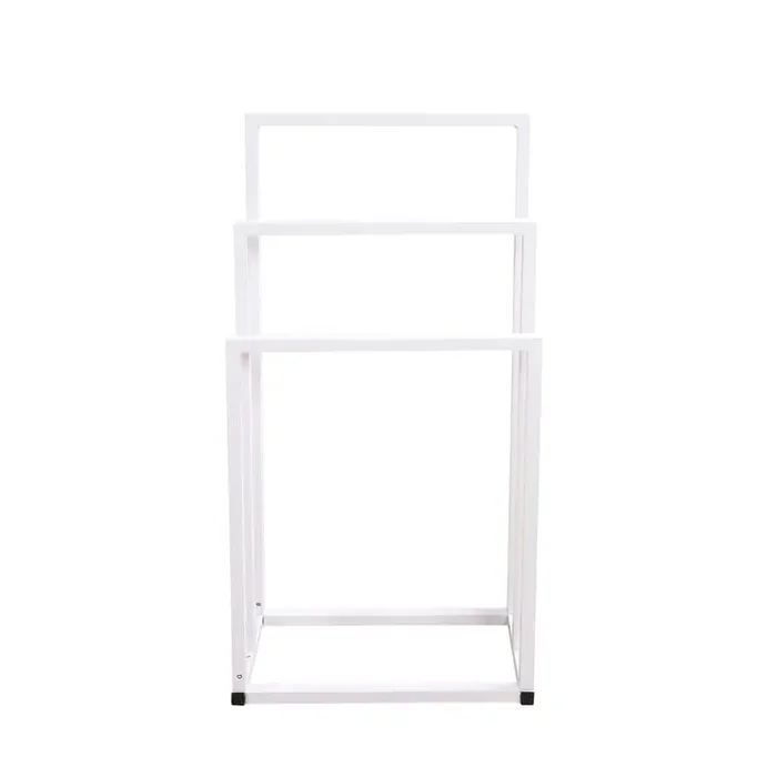 Metal Freestanding Towel Rack 3 Tiers Hand Towel Holder Organizer in White