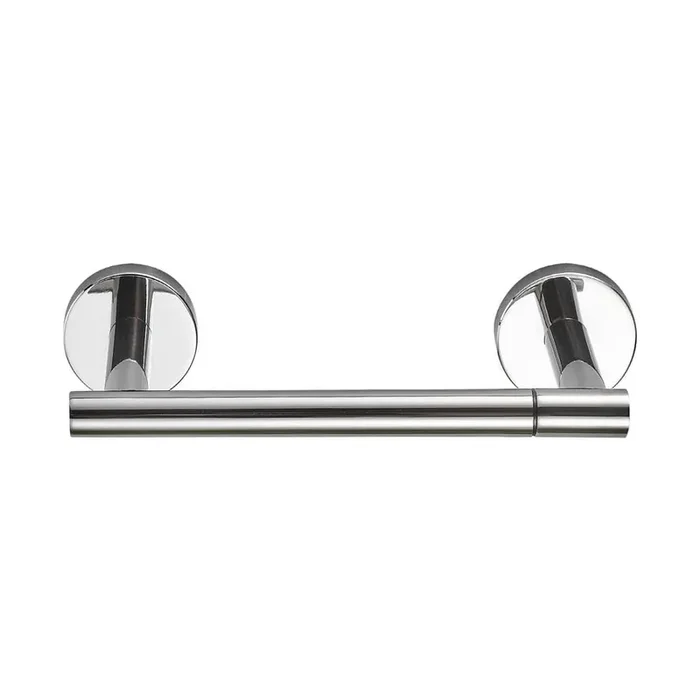 Modern Wall Mount Double Post Pivoting Toilet Paper Holder Bath Hardware Accessory in Chrome
