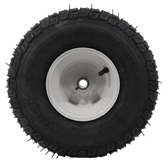 Original Equipment 15 in. Rider Front Wheel Assembly with Light Grey Rim OEM 634-05053