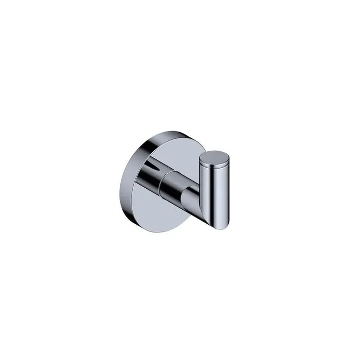 Pura Single Robe Hook in Polished Chrome
