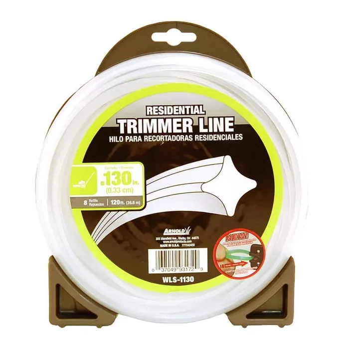 Residential 120 ft. 0.130 in. Universal 4 Point Star Trimmer Line with Line Cutting Tool