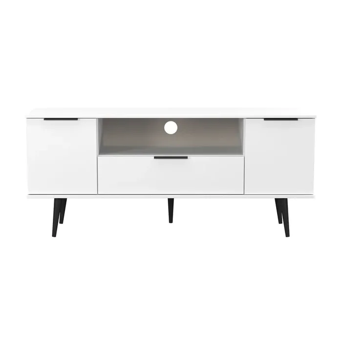 Welcome Furniture Matt White Hong Kong Wide TV Cabinet HKB252WMWM